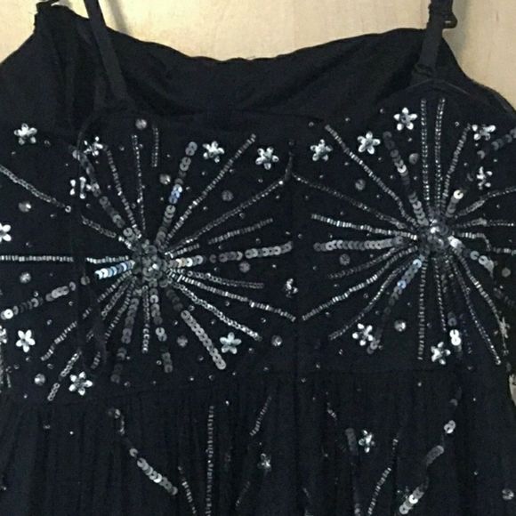 Adriana Papell Embellished Strapless Mesh Gown - Picture 8 of 8